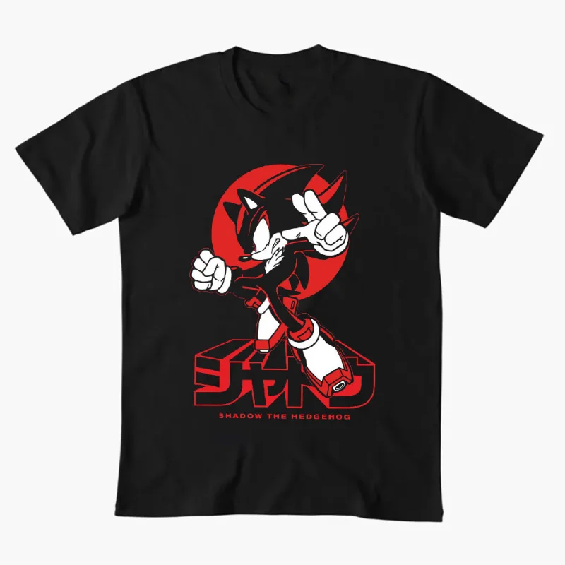 

Ultimate Lifeform 308 Sonic Shadow The Hedgehog Character Anmie Graphic T-Shirt Y2K clothes Cute Cartoon print tee All size tops