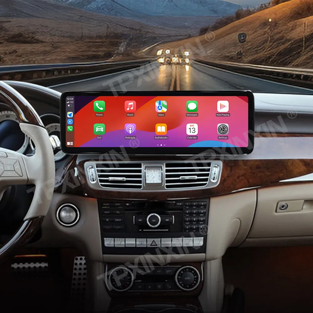 GPS Navi 14.9 "Ultra QLEDหน้าจอCarPlayวิทยุรถยนต์สําหรับMercedes Benz CLS 2010-2011 Android 13 เครื่องเล่นมัลติมีเดียหัวหน่วย