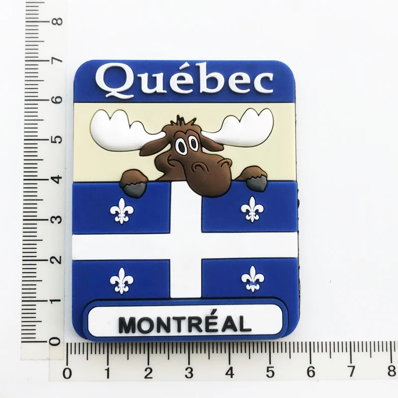 Montreal Quebec Deer Fridge Magnet Gift Decoration Message Sticker Tourism Souvenir