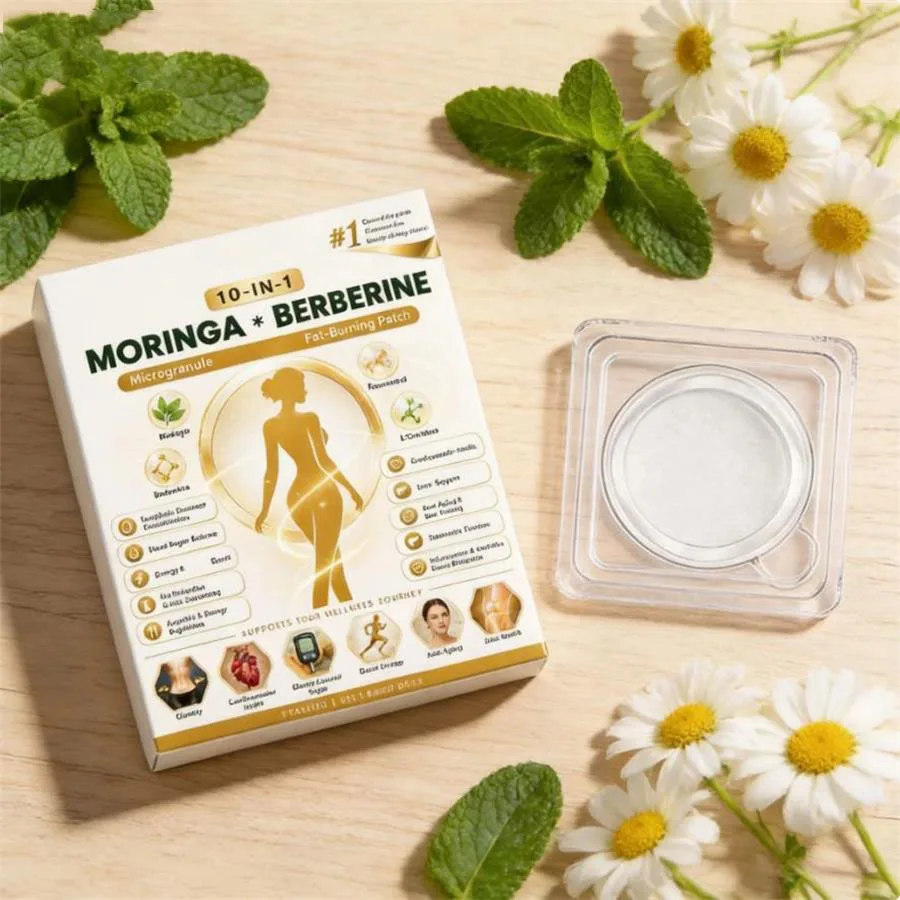 Moringa Nano Microneedle Patch Weight Management & Appetite Control, Skin Firming & Energy Boost Daily Body Care