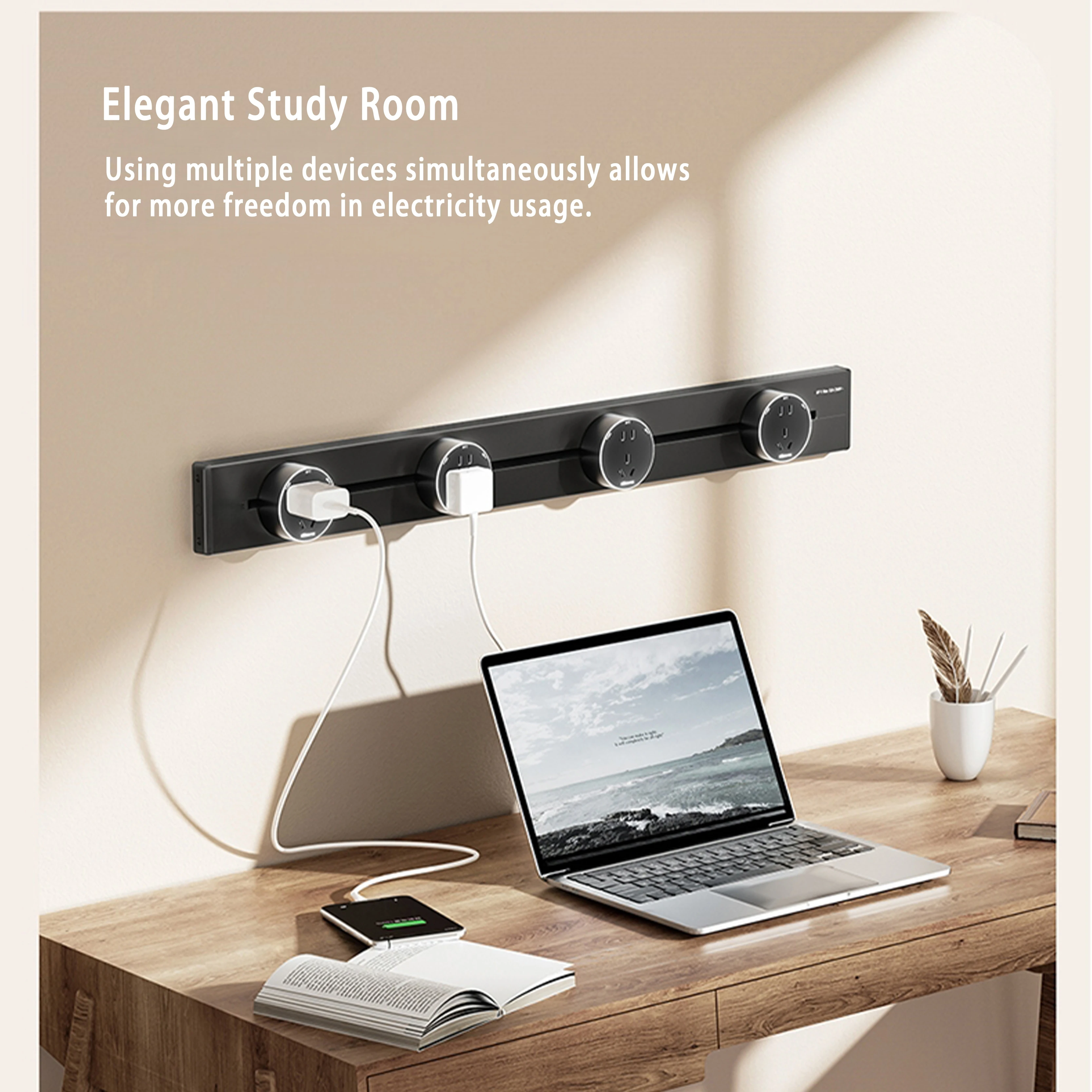 Modern Luxury 5m Cable Aluminum Alloy Tabletop Universal Outlets 32A/15A Rated Current 2 USB Output UK EU US AU Adapters for IT