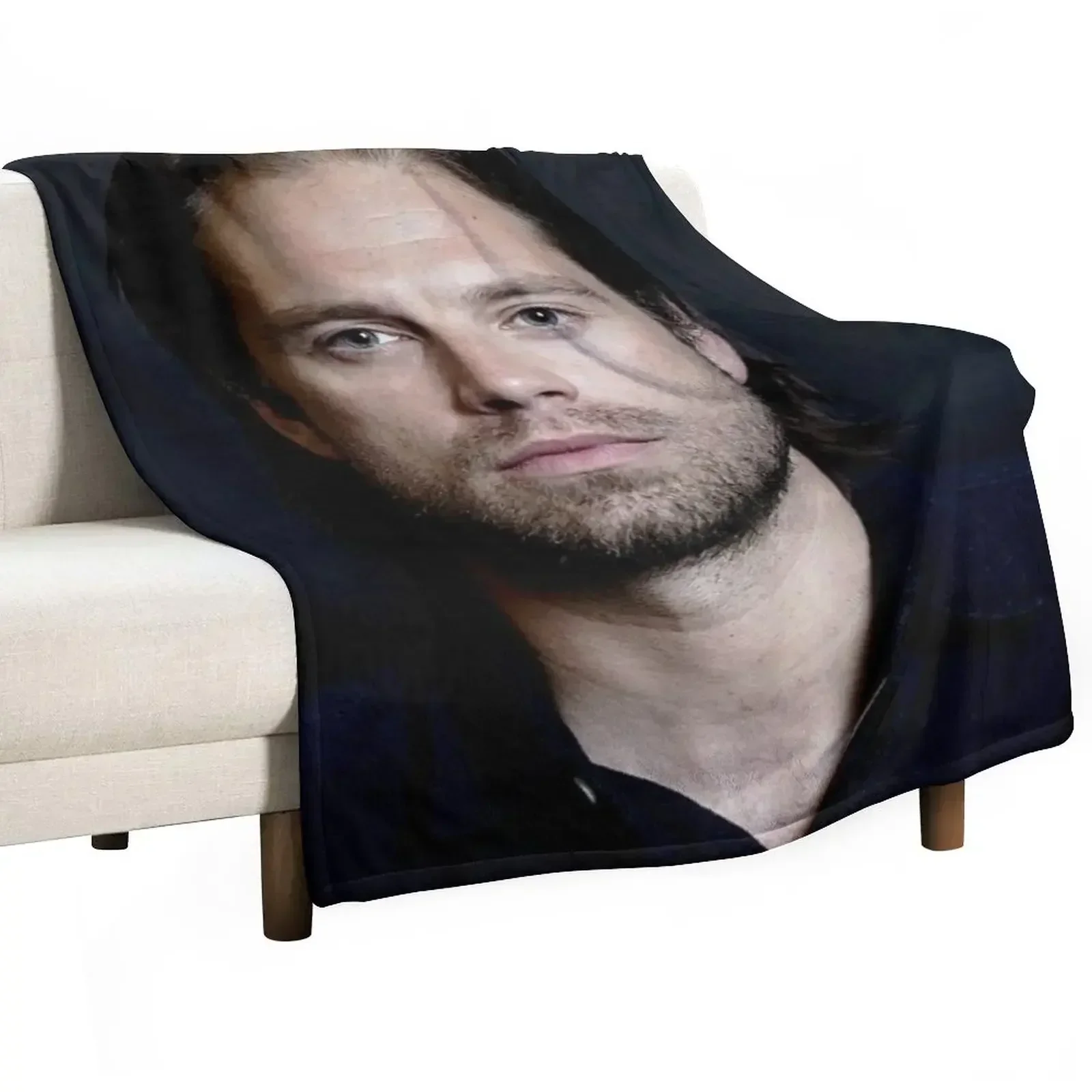 

Sebastian Stan Throw Blanket Flannels Decorative Beds Cute Blankets