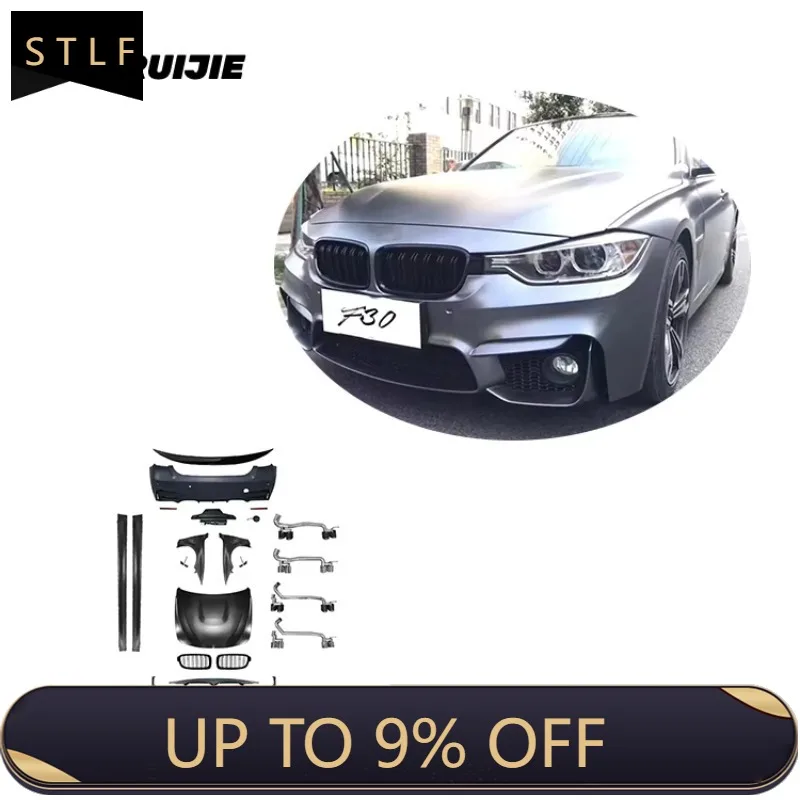 

Zuimi High-end F30 M3 Style For 2013-2018 3 Series F30 M3 PP Bumper Body Kits Side Skirts Exhaust Pipe And Hood Fender F