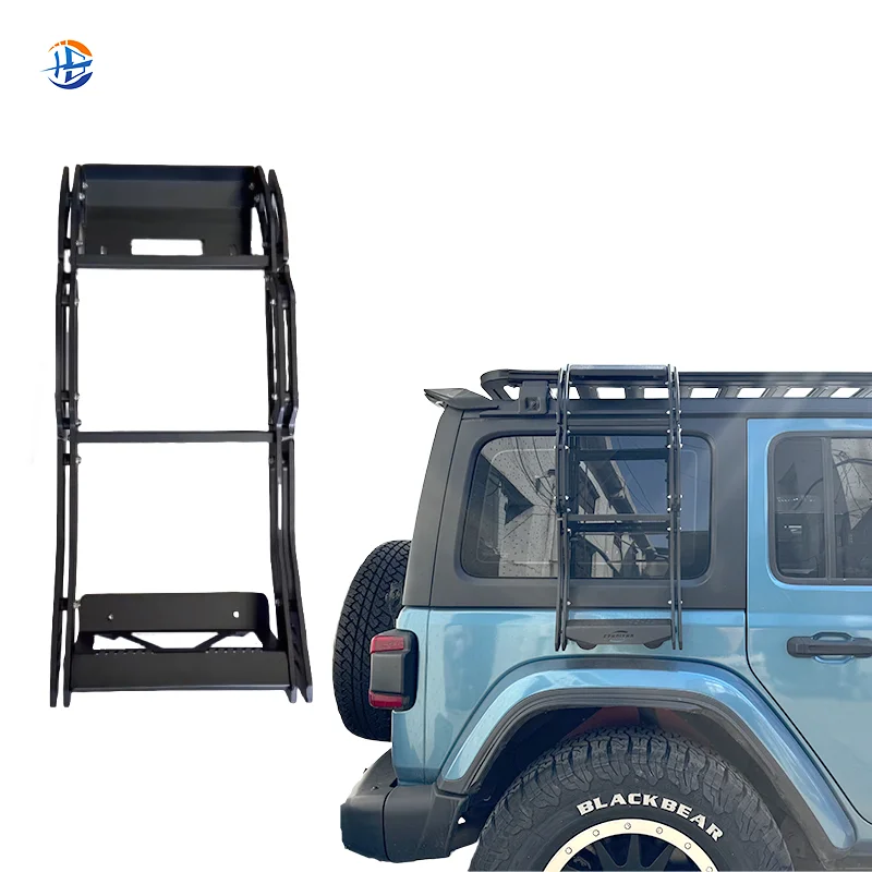 

High Quality And Low Price Side Double-tier Aluminum Ladder For Jeep Wrangler Jk/jl