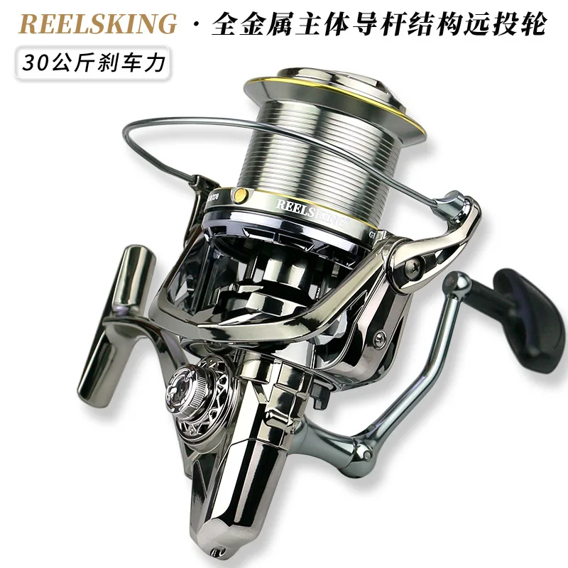 Heavy Duty Full Metal Long Cast Spinning Fishing Reel Gapless Guide Rod Structure 30kg Max Drag For Saltwater Freshwater Surf