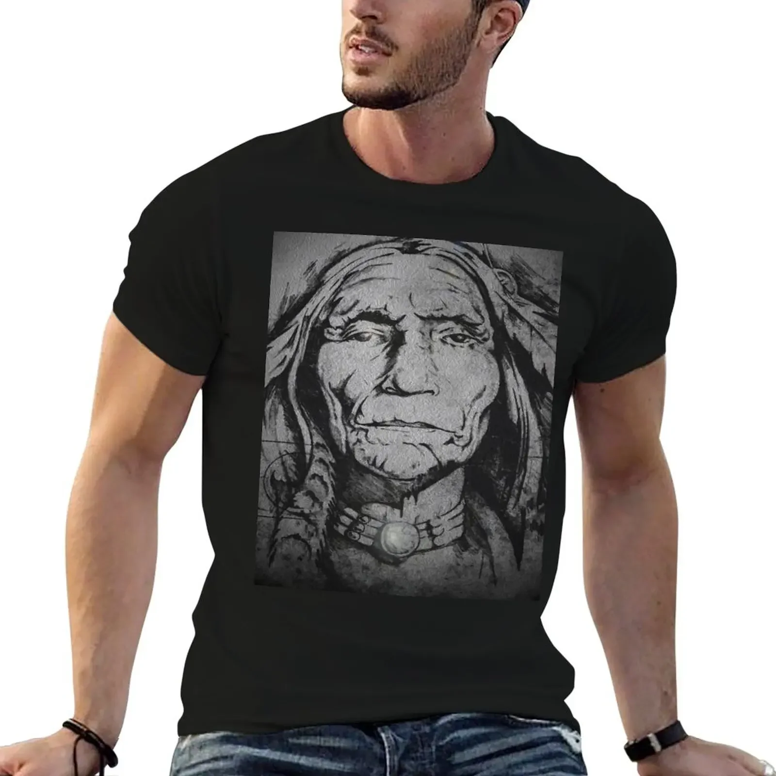 

APACHE WARRIOR T-Shirt summer clothes T-shirts man croswit shirt man black t shirts for men