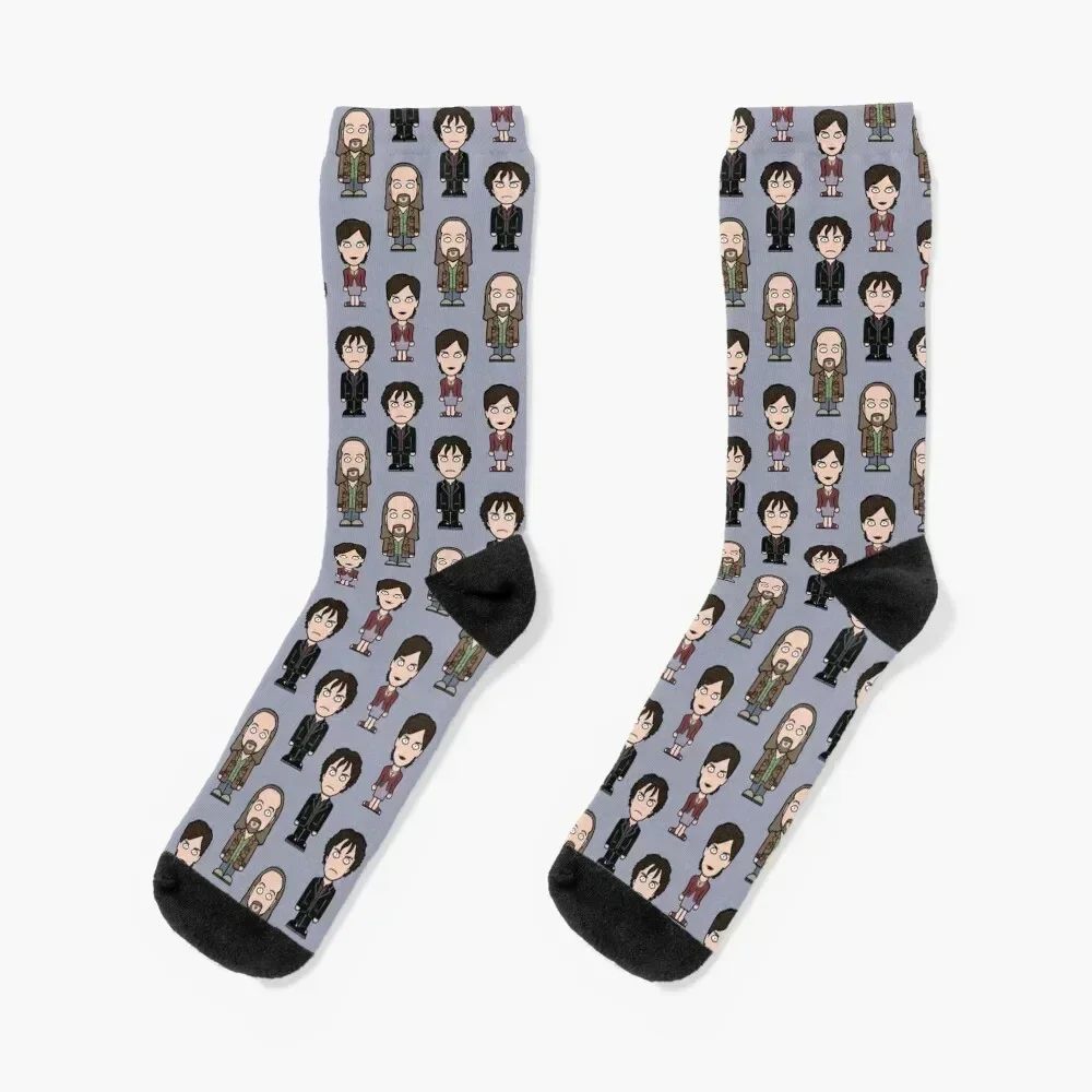 

Team Black Books Socks Christmas Hiking boots funny sock halloween Socks For Girls Men's