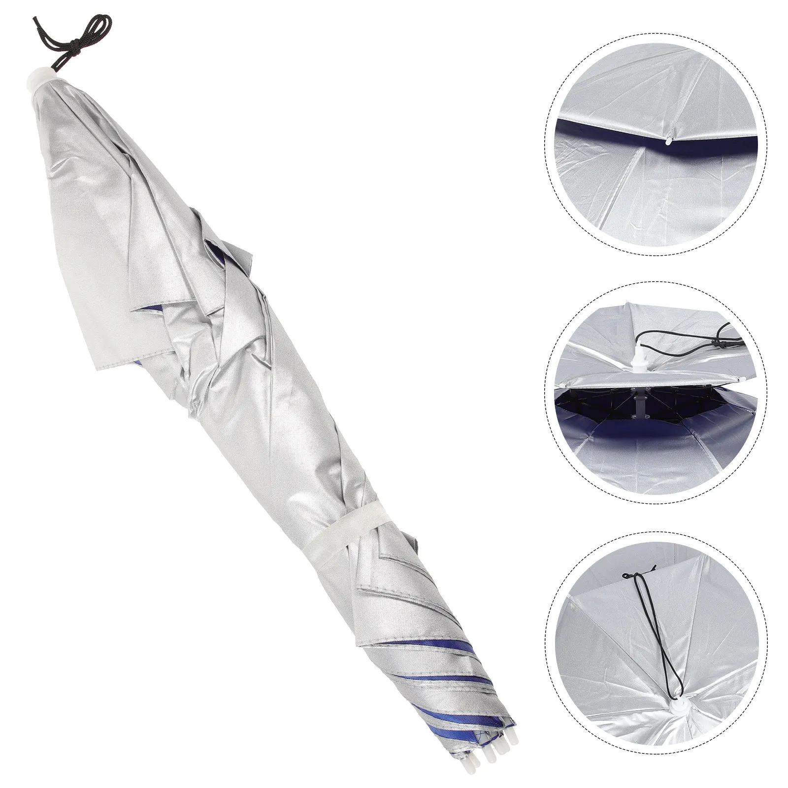 

Двухслойная рыболовная шляпа-зонт, складная, с защитой от УФ-лучей, для активного отдыха, непромокаемая, с эластичным ремешком, для садоводства