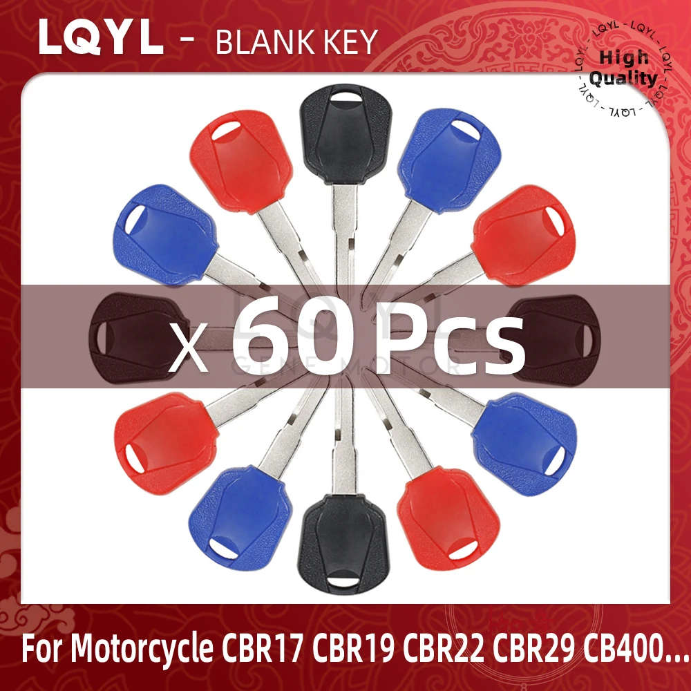 60Pcs New Blank Key Motorcycle Replace Uncut Keys For HONDA CBR17 CBR19 CBR22 CBR23 CBR29 VFR30 CB400 CB 400