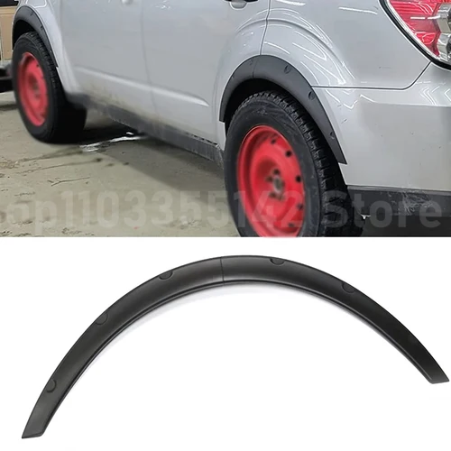 Imagen 2 del producto Guardabarros universales para guardabarros de coche, 8 unidades/juego, protectores contra salpicaduras de barro, Protector de cejas de rueda ancha negra