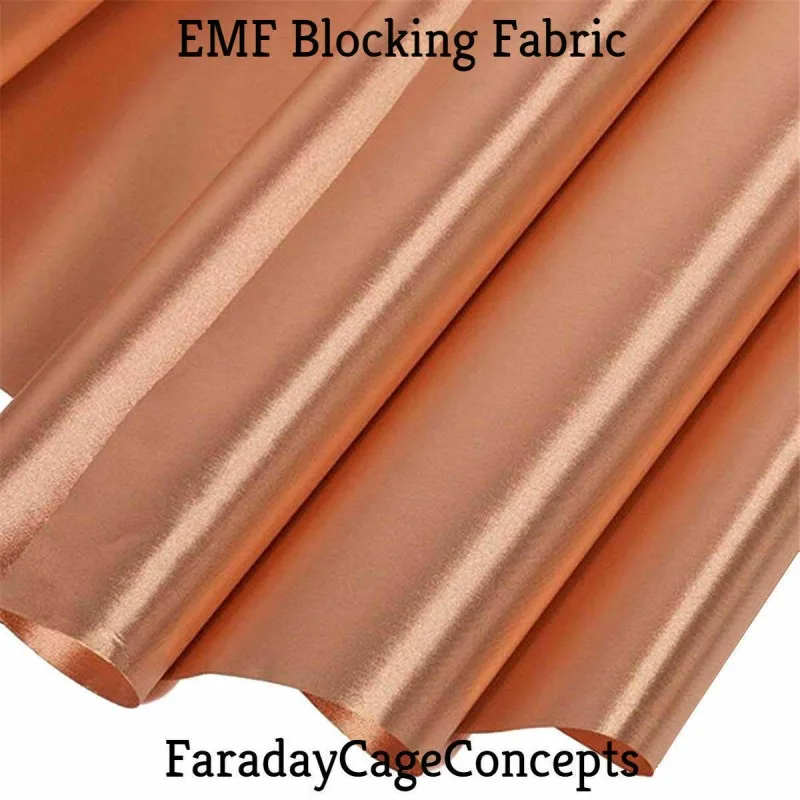 Faraday Fabric RFID Shielding Block WiFi/RF Anti-Radiation EMF/EMI Protection Conductive Magnetic Signal Shielding Copper Fabric