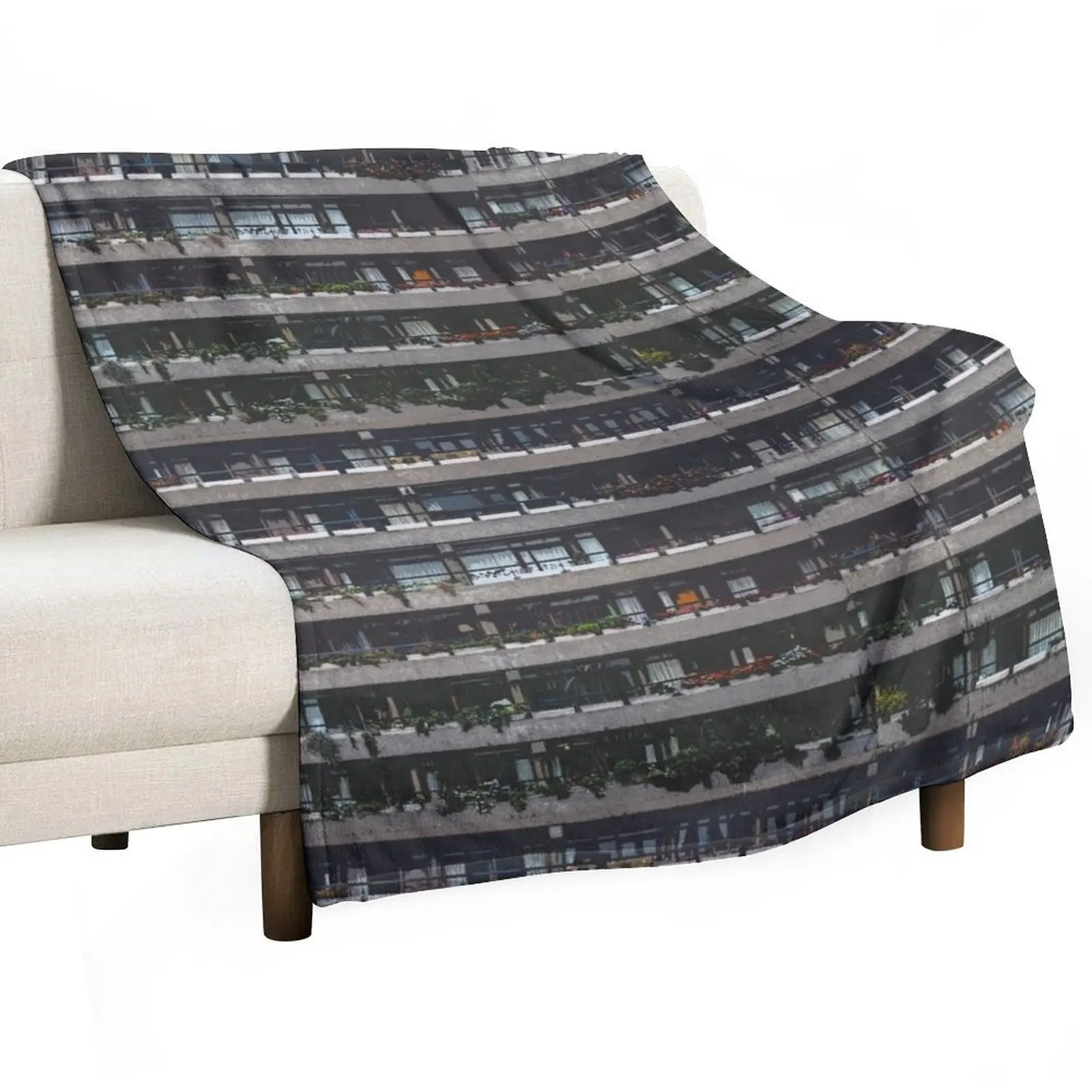 Barbican Estate Close-up, London Brutalism (i) Throw Blanket Loose Thermal Blankets