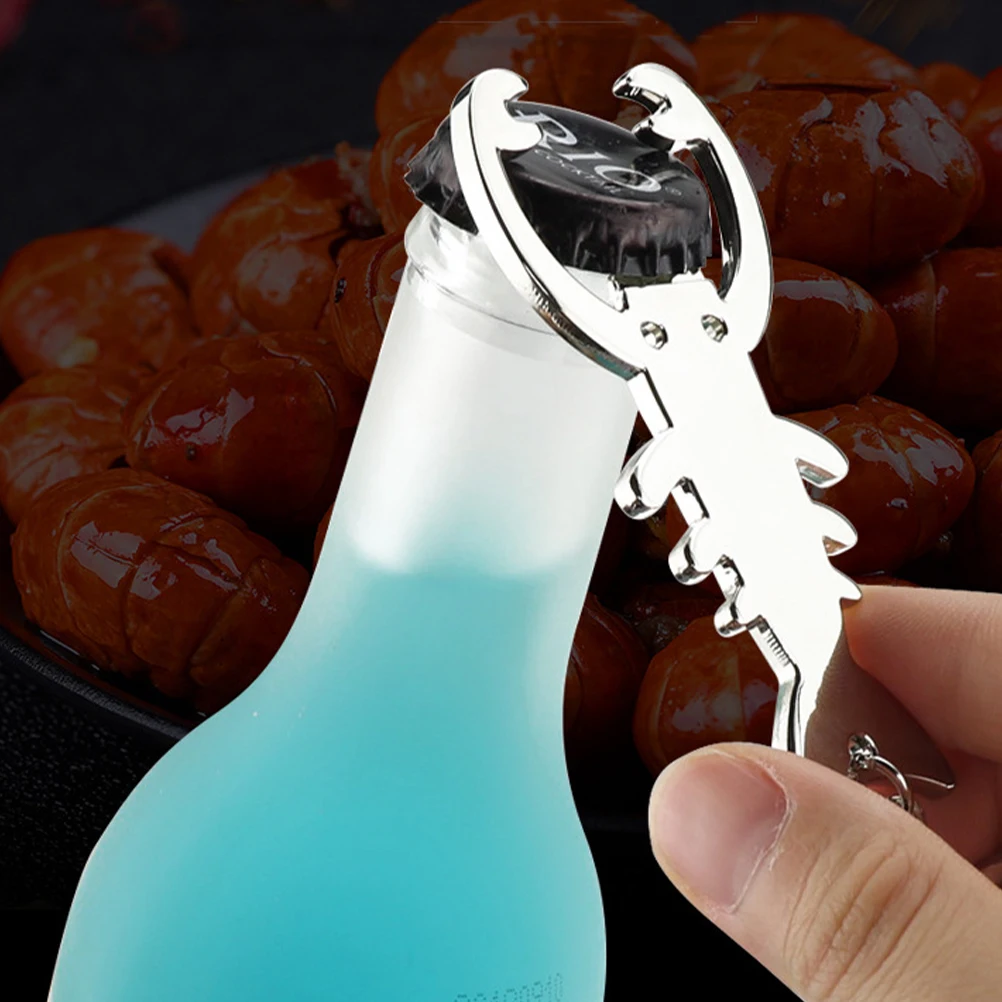 

2pcs Lobster Keychain Creative Keyring Bottle Opener Charm Key Holder Sea Party Decor Keychain Gift Metal Keyring For Backpack