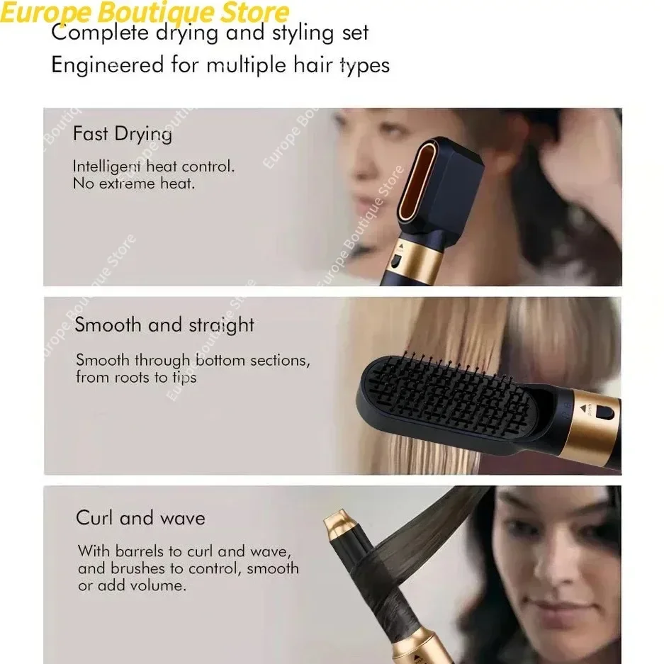 2025 New Hair Dryer Multi Hair Styler 5 in1 Curling Iron Hair Straightener With Brush Hairdryer For  Dryer Multi Styler