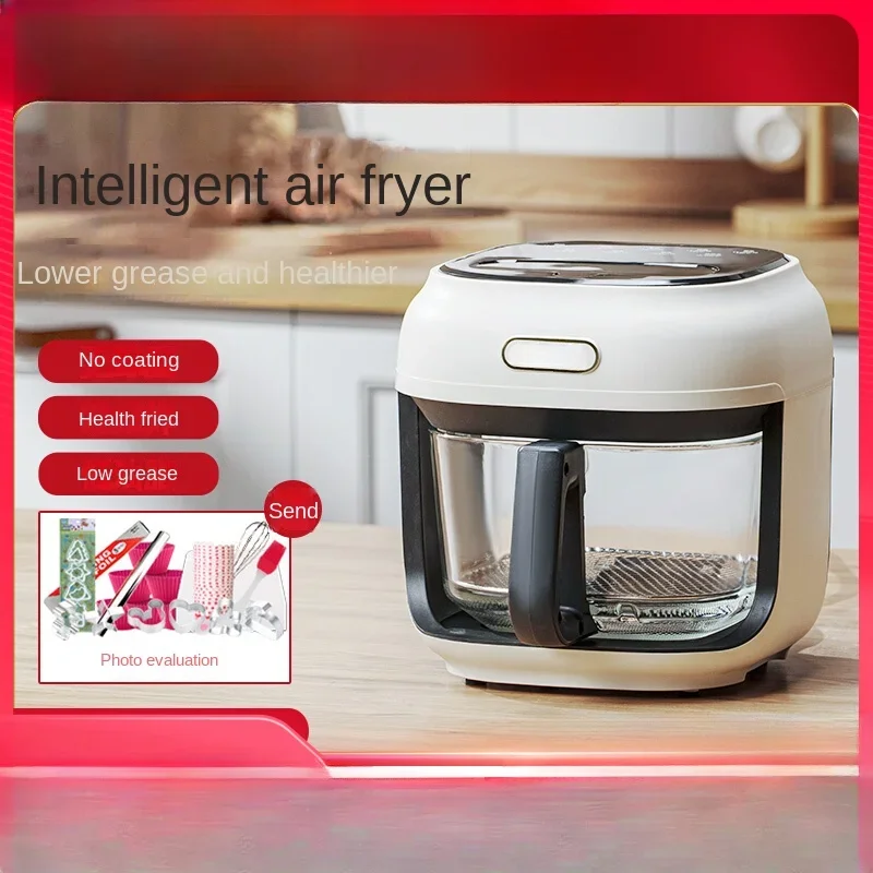 Air Fryer New Homehold Intelligent Transparent Visual Electric Frying Oven Automatic Multi-Functional Integrated