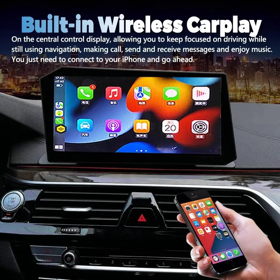 12.9" Android Screen  New Upgraded For BMW 5 Series F10 F11 F18 Car Radio Auto Stereo Carplay Navigation Multimedia Video Player - view 4