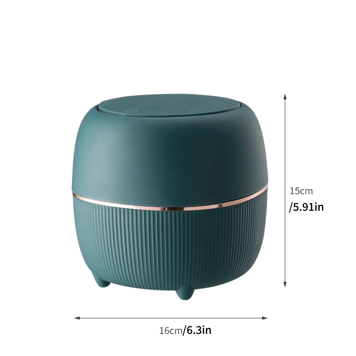 Desktop Garbage Bin Wastebasket Home Appliance Nordic Style Creative Pressing Type Trash Can Office Household Mini Recycle Bin