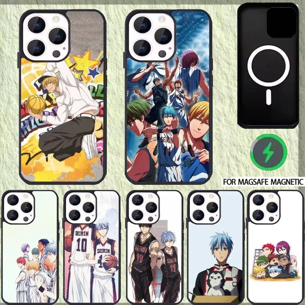 

Comic Kuruko no B-Baskets Phone Case For iPhone 17,16,15,14,13,12,Plus,Pro,Max for Magsafe Magnetic Wireless Charging