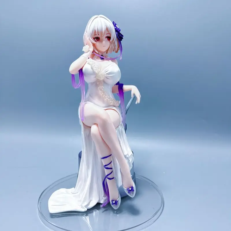 

Azur Lane 20CM Figure Hms Sirius Anime Figure Game Role White Roses Sexy Girl Statue Collection Decoration Model Display Gifts