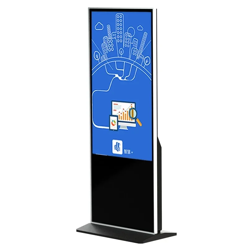 

55 Inch USB Video Media Player Kiosk Infrared Touch HD LCD Display Android Totem Advertisement Digital Signage Display Video