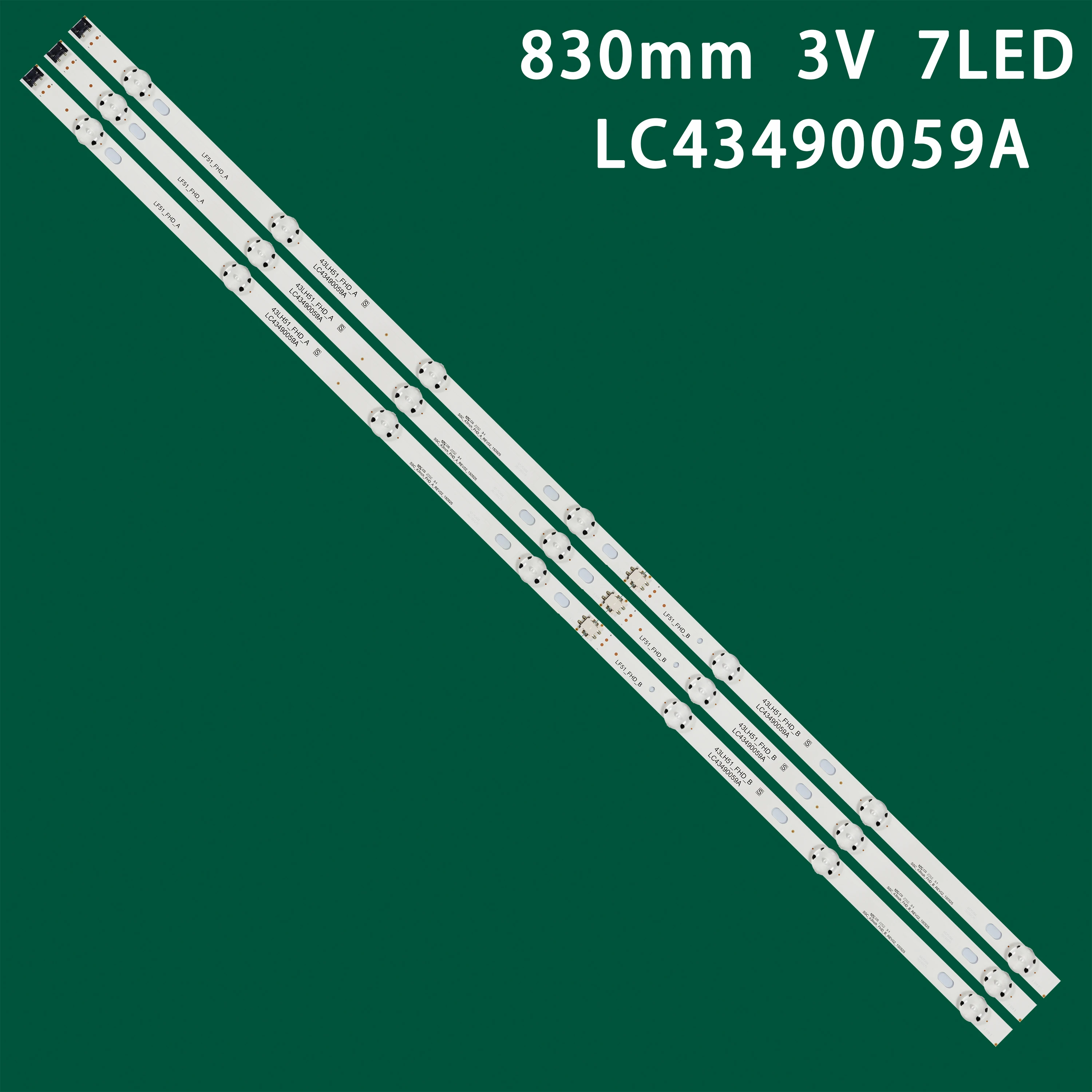 LED Backlight Strip 7 Lamp for 43UM7000PLA 43UK6200PLA LC43490072A LC43490088A AGF78860201 AGF79097901 LC430DUY-(SH)(A3）