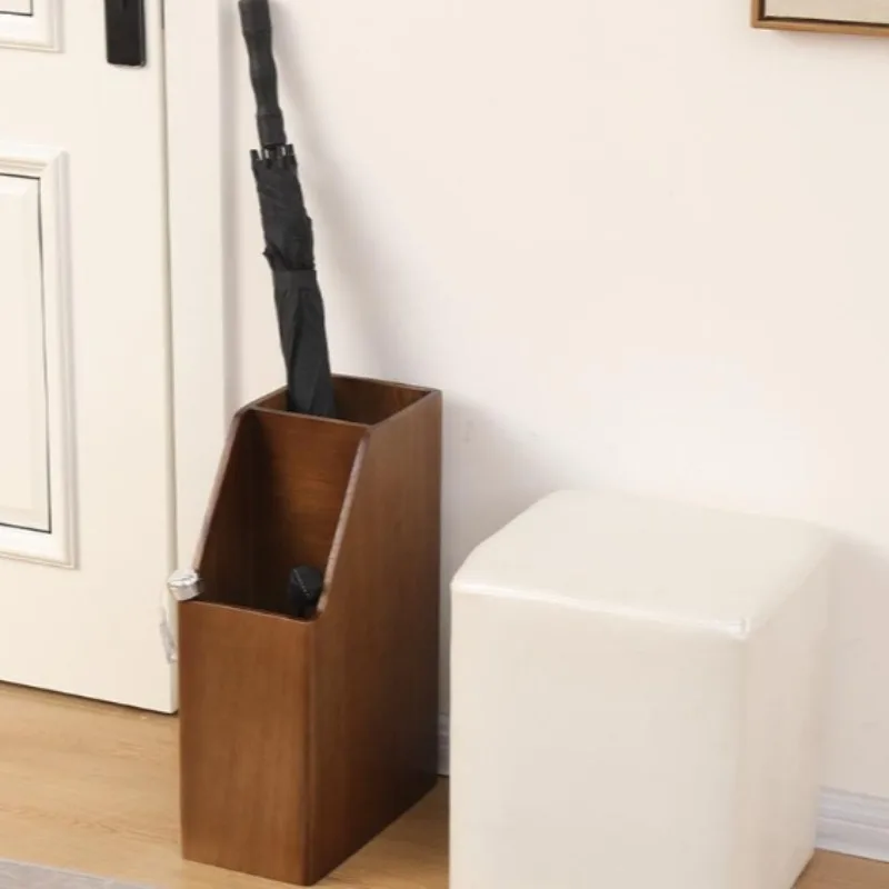Solid Wood Umbrella Storage Rack Simple Creative Household Entrance Hall Umbrella Holder Aesthetic Luxury Modern Room Decor