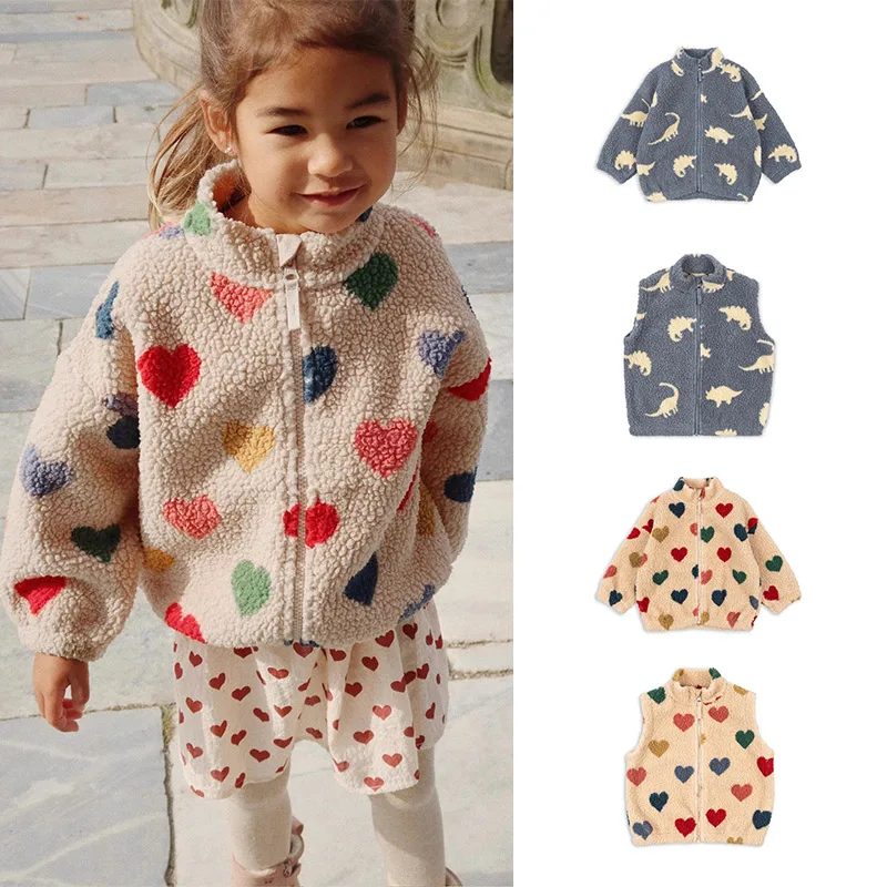 

Children's Jacket 2025 Winter New KS Fashion Cartoon Cute Girl Jacket Cotton Warm Leisure Boys Jacket Children's Clothing