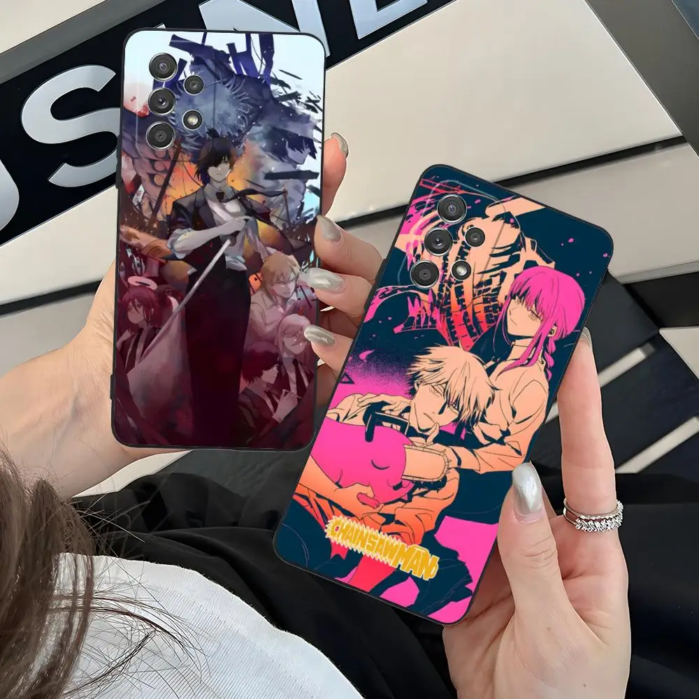 

Chainsaw Anime Man Mobile Phone Case for Samsung Galaxy M55 54 42 35 34 33 32 23 22 15 14 13 12 F55 5G Colour Protective Pretty