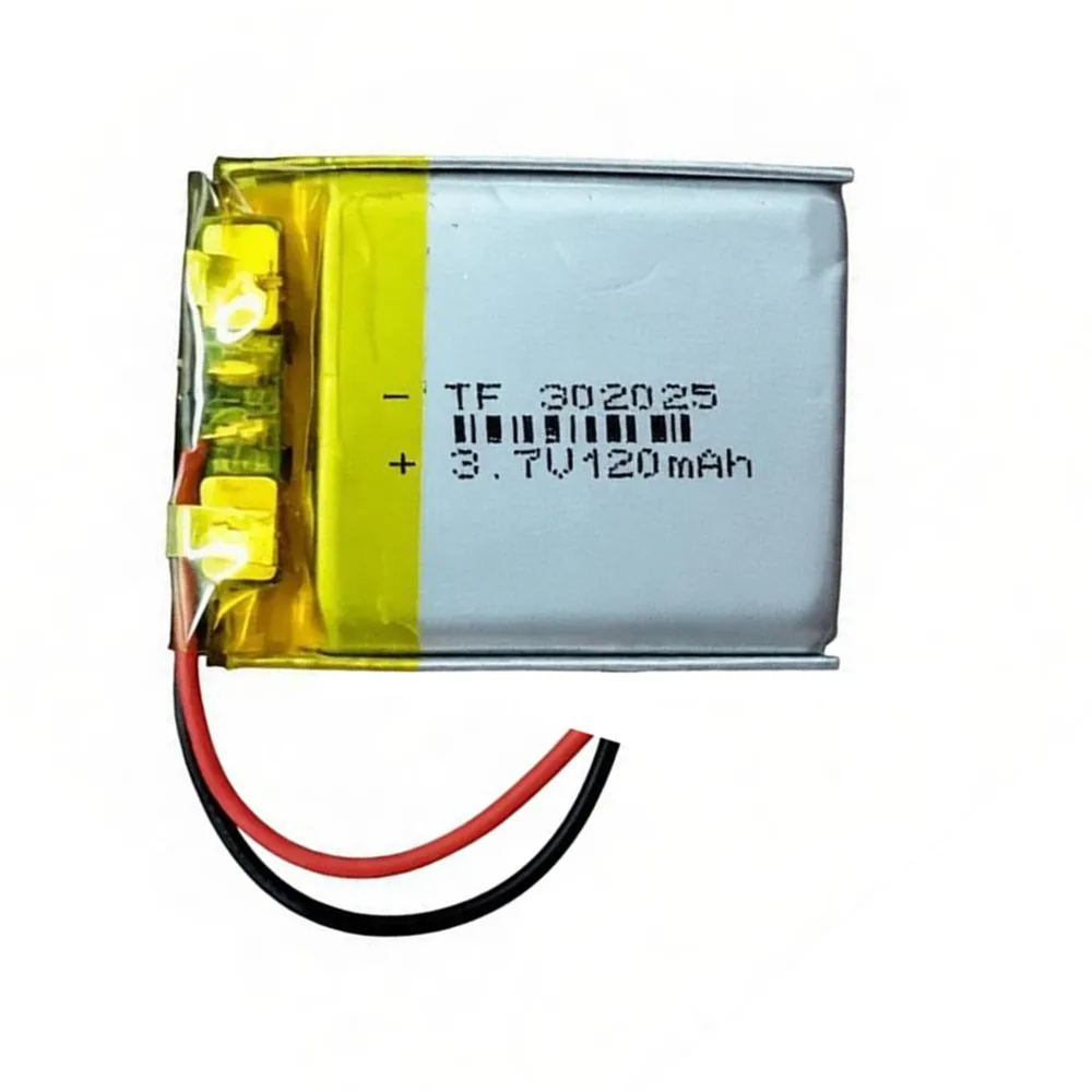 10PCS 3.7V Polymer Lithium Battery 302025 120mAh for MP3 Children's Smart Positioning Watch Bluetooth Audio Headphones Headset