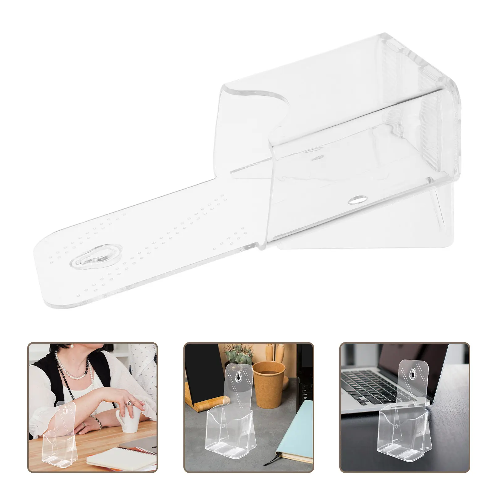 6pcs-acrylic-desktop-literature-holder-a6-clear-brochure-display-stand-for-flyers-catalogs-magazines-menu-cards-information