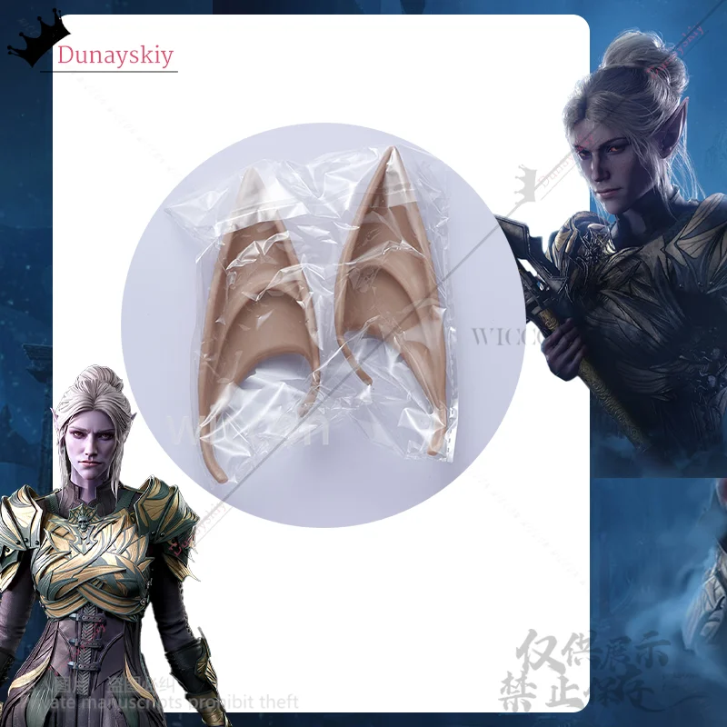 Minthara Cosplay Spiel Baldur3Gate Anime Hübsches Kostüm Pu Sexy Overall Elf Uniform Perücken Earwear Für Halloween Cos Angepasst
