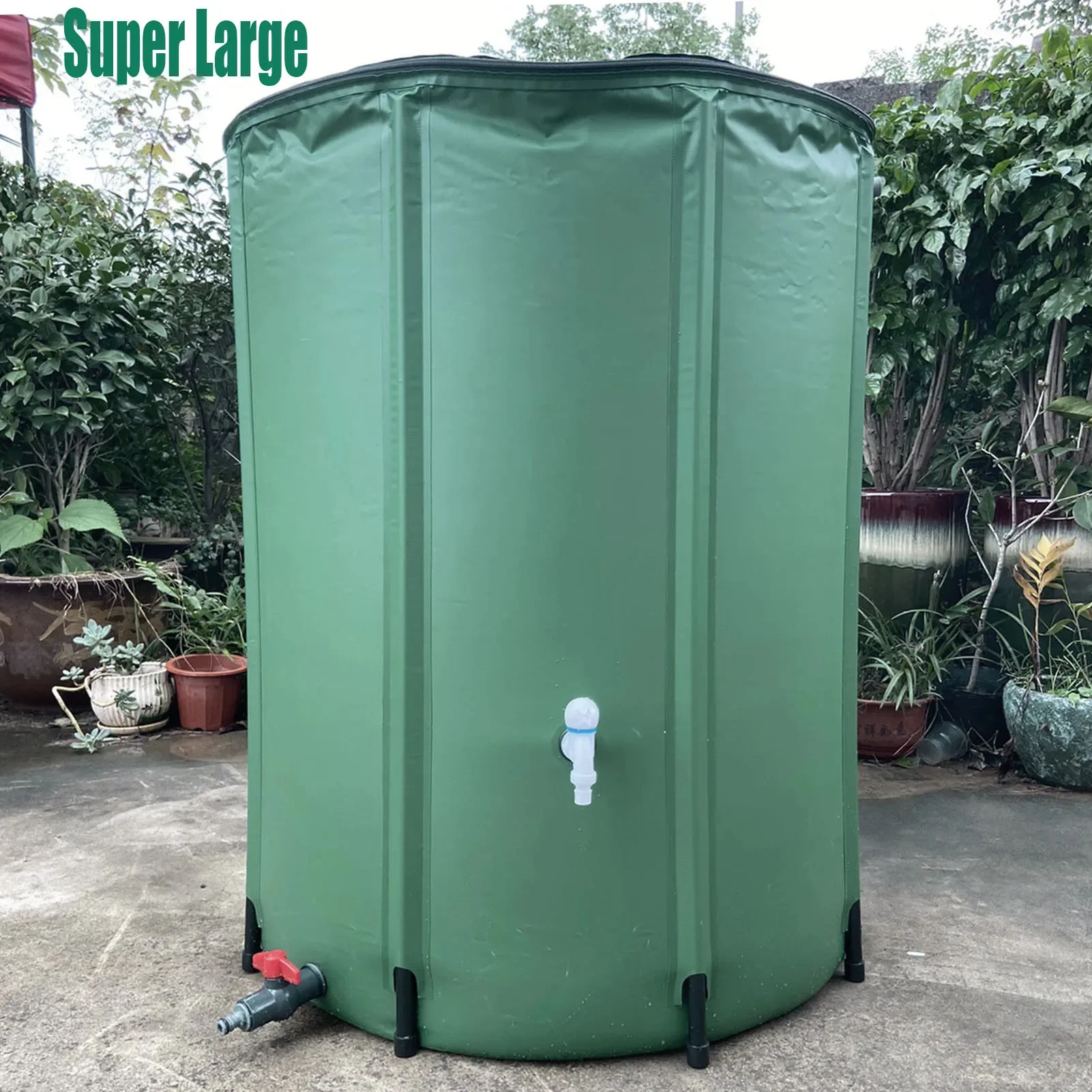 

Rain Barrel 100-250L Rain Water Recovery Storage Tank Garden Irrigation Water Bucket Collapsible Rainwater Collection Container