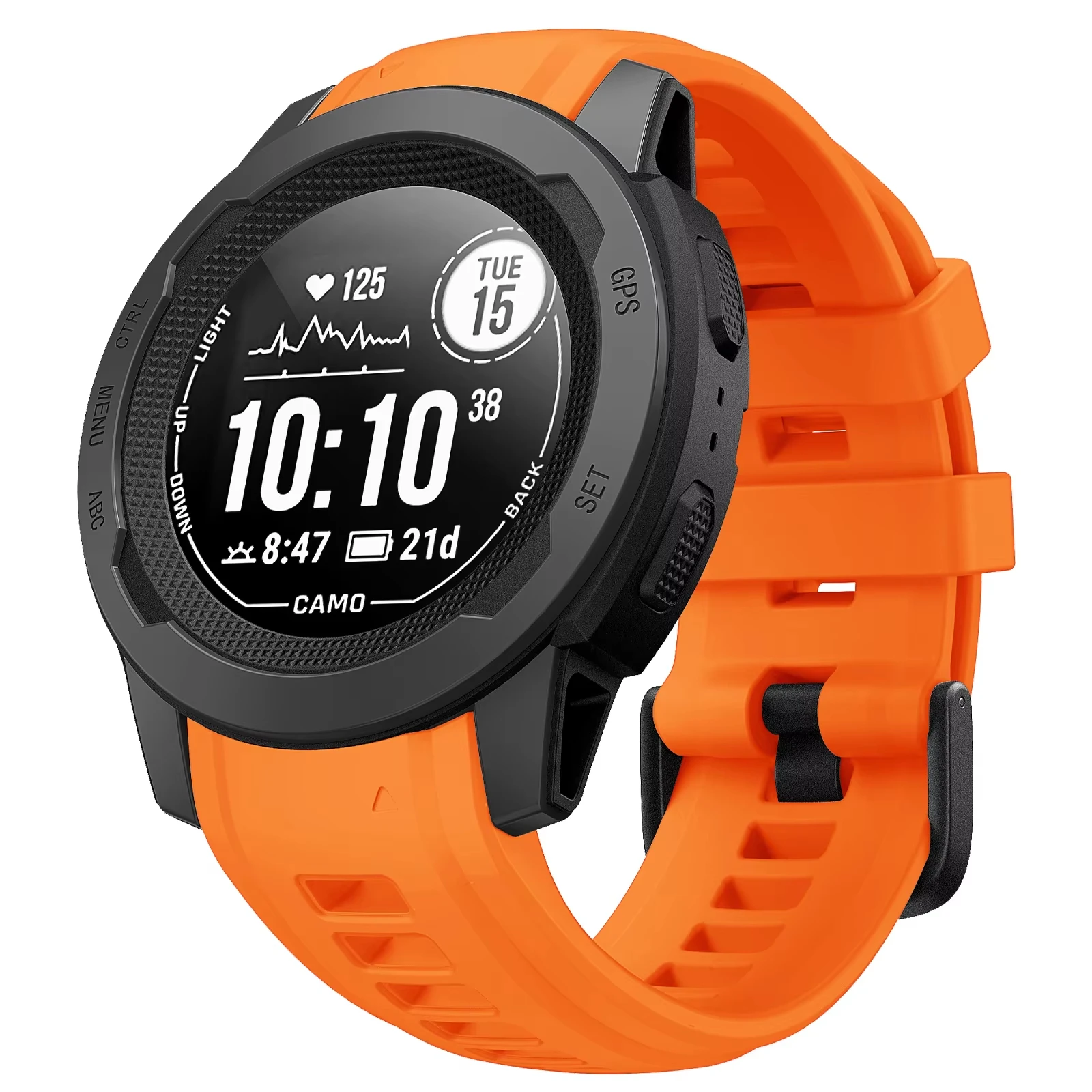 Garmin-Correa de silicona suave, pulsera de reloj de 20mm y 22mm para Instinct 2S, correa de goma reemplazable