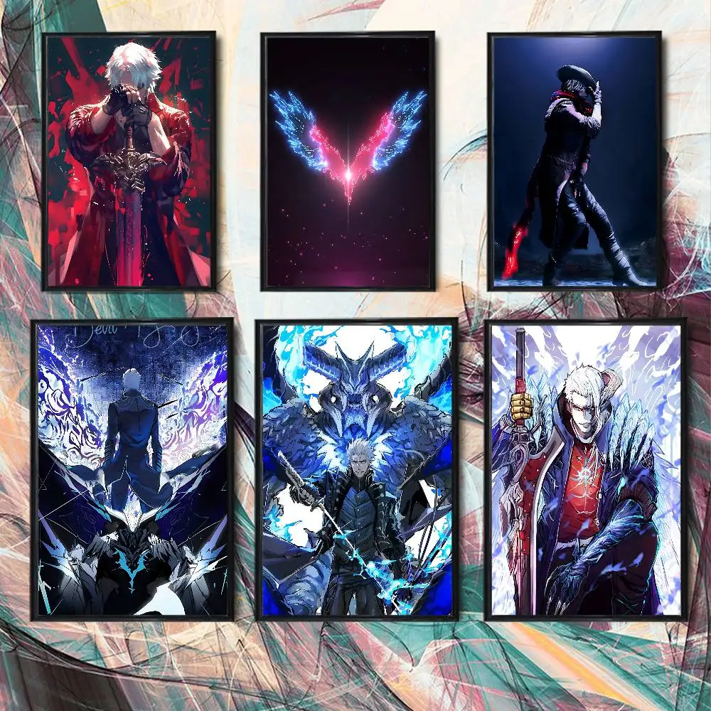 

Dante Devil game May Cry DMC Vergil Poster HD Art Wall Waterproof Home Living Room Bedroom Bar Aesthetic Decoration