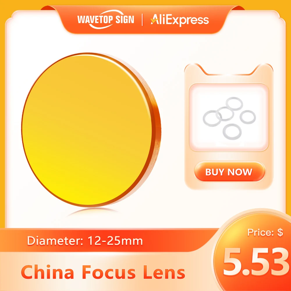 Laser Focus Lens Dia 12-20mm for Co2 Laser