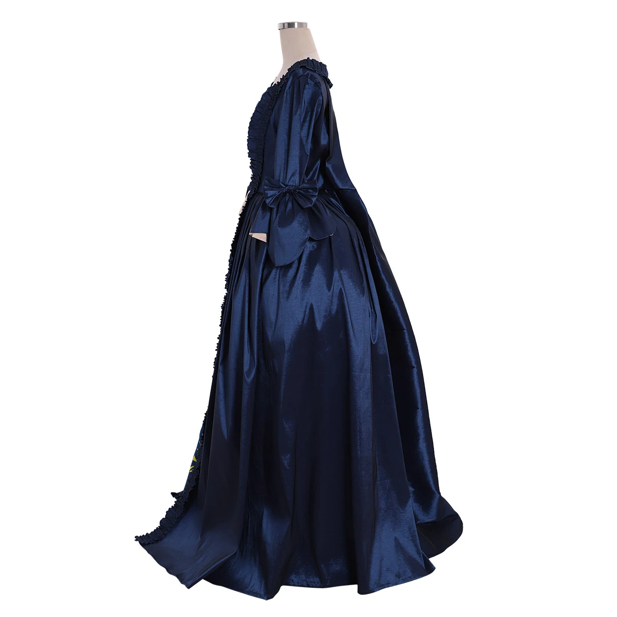 18th Century Victorian Women's Retro Blue Print Dress Princess Dress Rococo Costume Lolita Costume Adult Ladies Customized