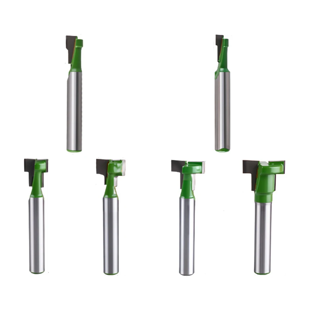 

6 шт. фрезы с Т-образным пазом, набор фрез для замочной скважины, диаметр резака, деревообрабатывающий инструмент, рамка с отверстием для винта, резка отверстий для подвешивания