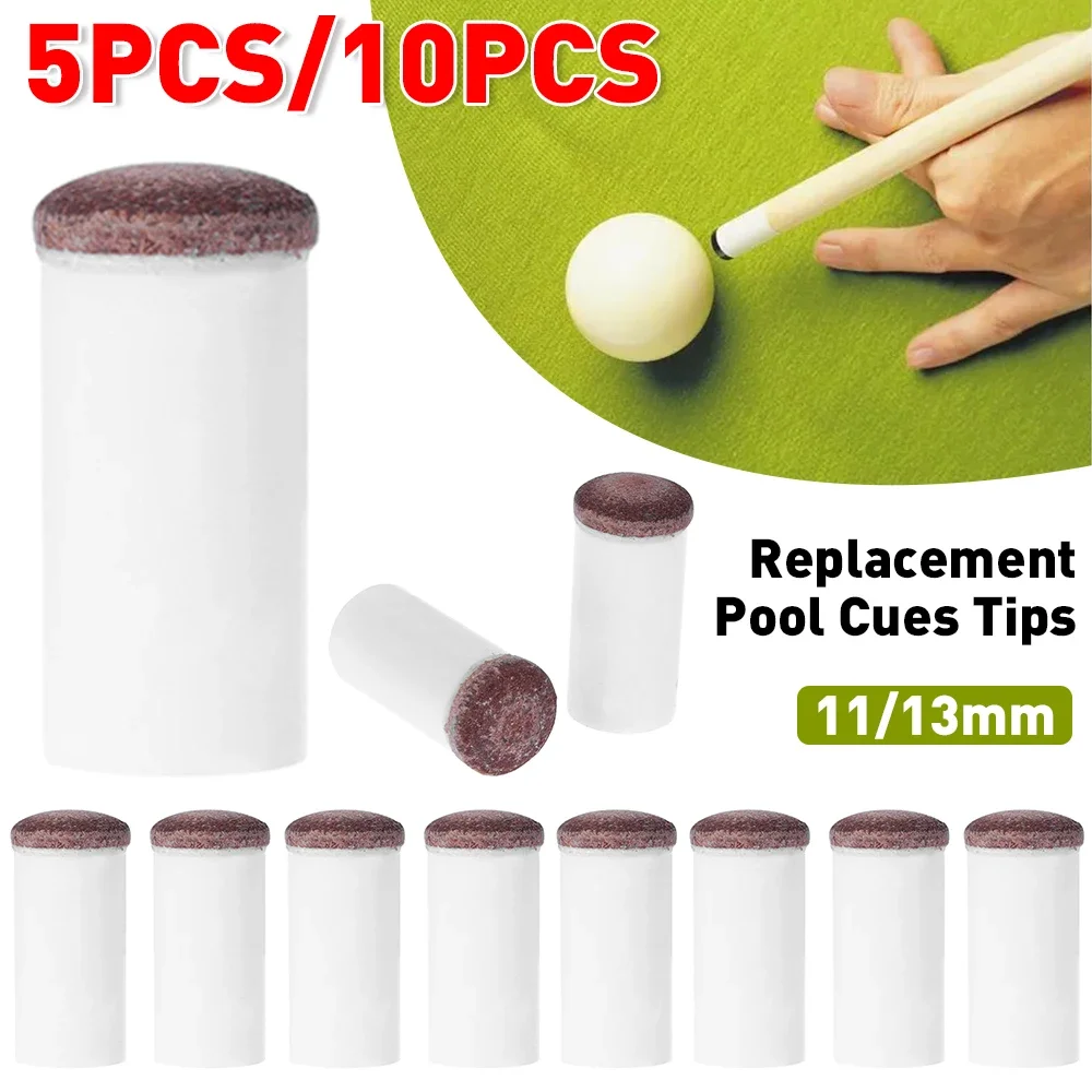 5/10PCS 11/13 millimetri Set di Sostituzione del Biliardo Stecca Da Biliardo Consigli Biliardo Stecca Biliardo Cue Stick Puntali A Vite-On punte Snooker Biliardo accesso