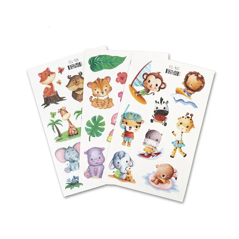 Waterproof Tattoo Sticker Lifelike Lasting Cartoon Anti-scratch Not Easy To Fall Off Sweatproof Cartoon Tattoo Stickers