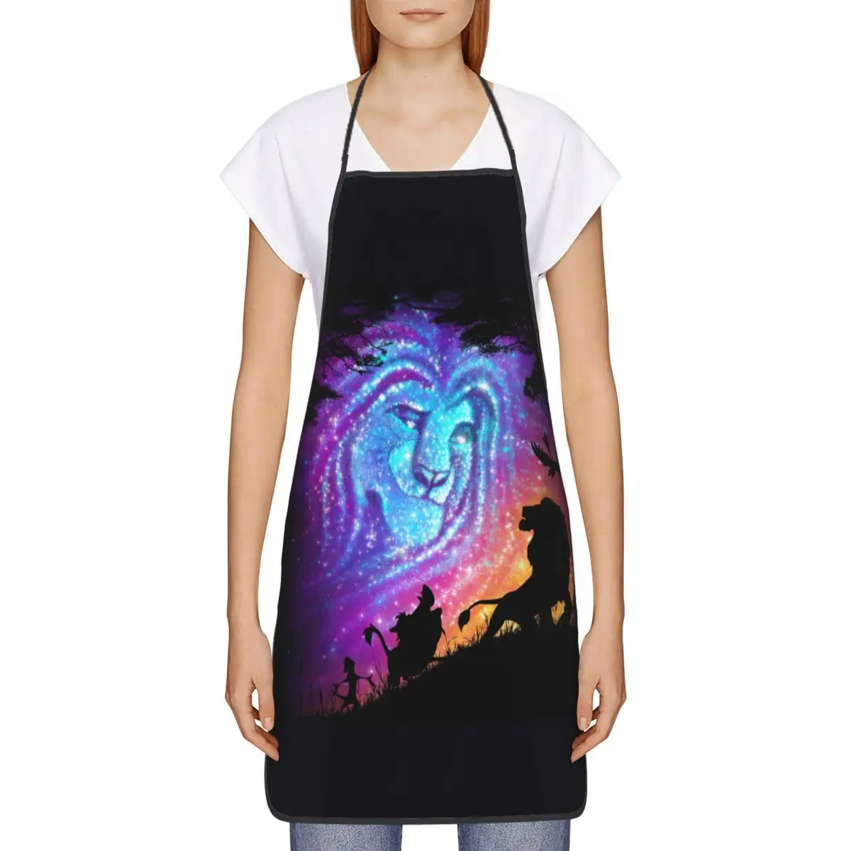 مخصص الأسد الملك يعيش فيك المئزر للرجال النساء الكبار للجنسين المطبخ الشيف مريلة Tablier المطبخ الطبخ الخبز اللوحة #2