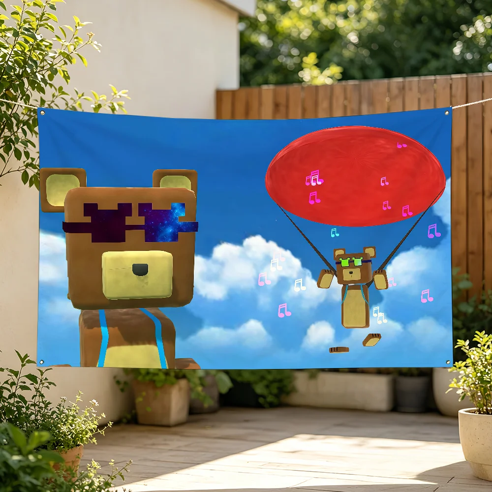 Game Flag For Sports Matches  Games Parade Rally Holiday Festival Backyard Balcony Club Bar Decor S-Super B-Bear A-Adventure