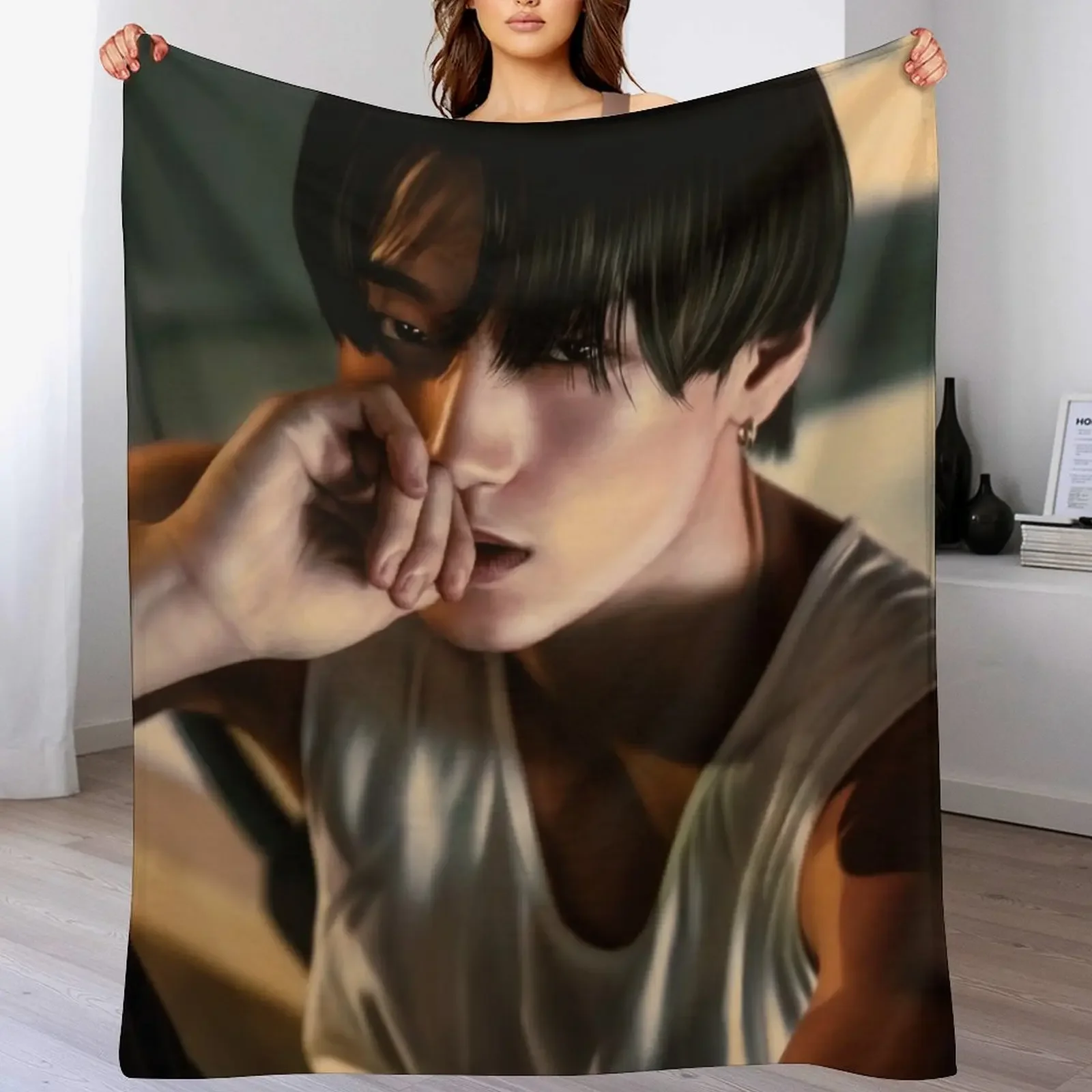 

San Ateez Diary movie era Throw Blanket Fluffy Cozy Throw Blanket for Home Decor