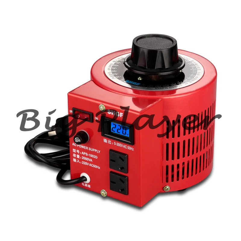 

Voltage regulator 220V single-phase adjustable 0-300V carbon brush transformer