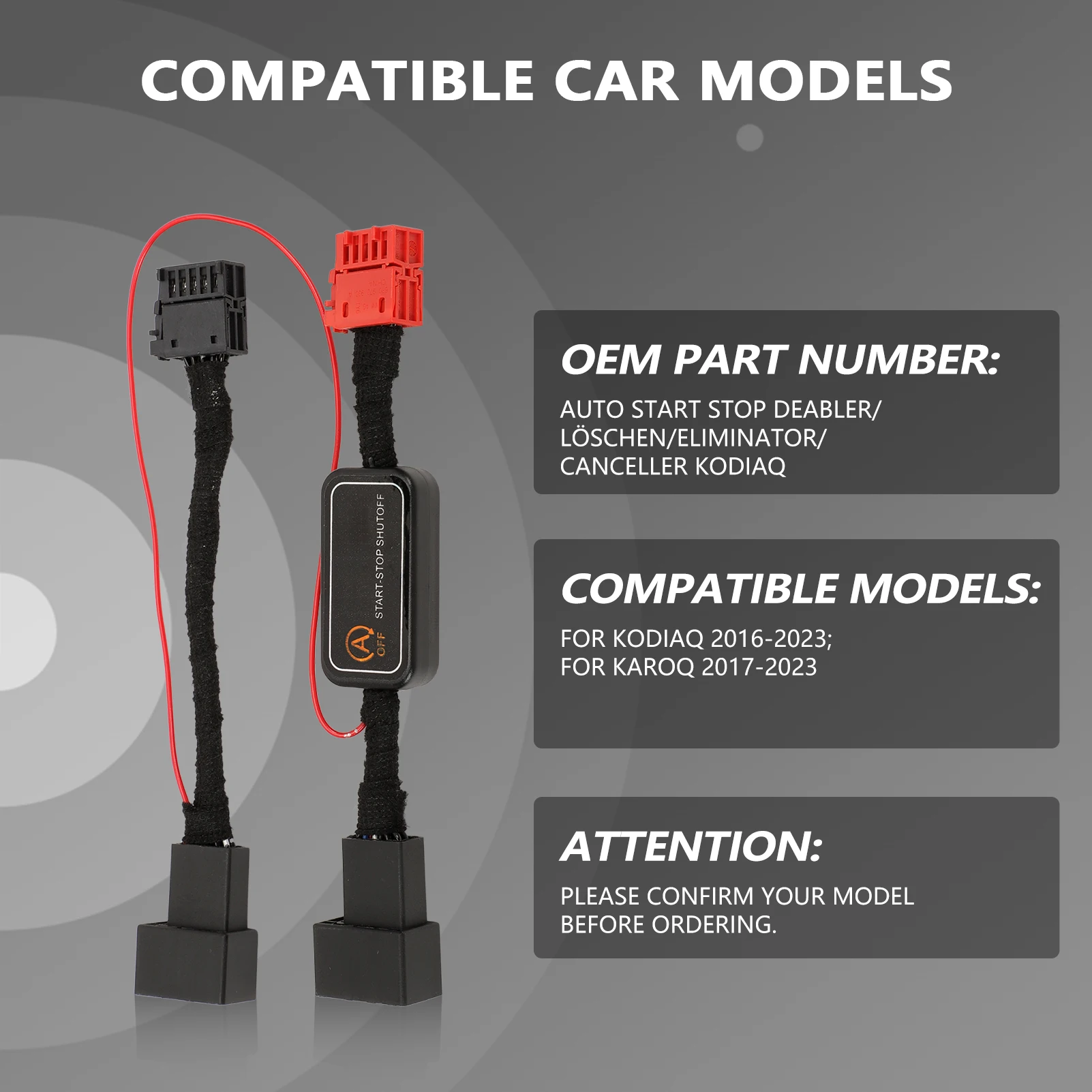 Auto Start Stop Deabler for Kodiaq 2016-2023 Karoq 2017-2023 Car Start Stop Deabler/Delete/Eliminator/Canceller