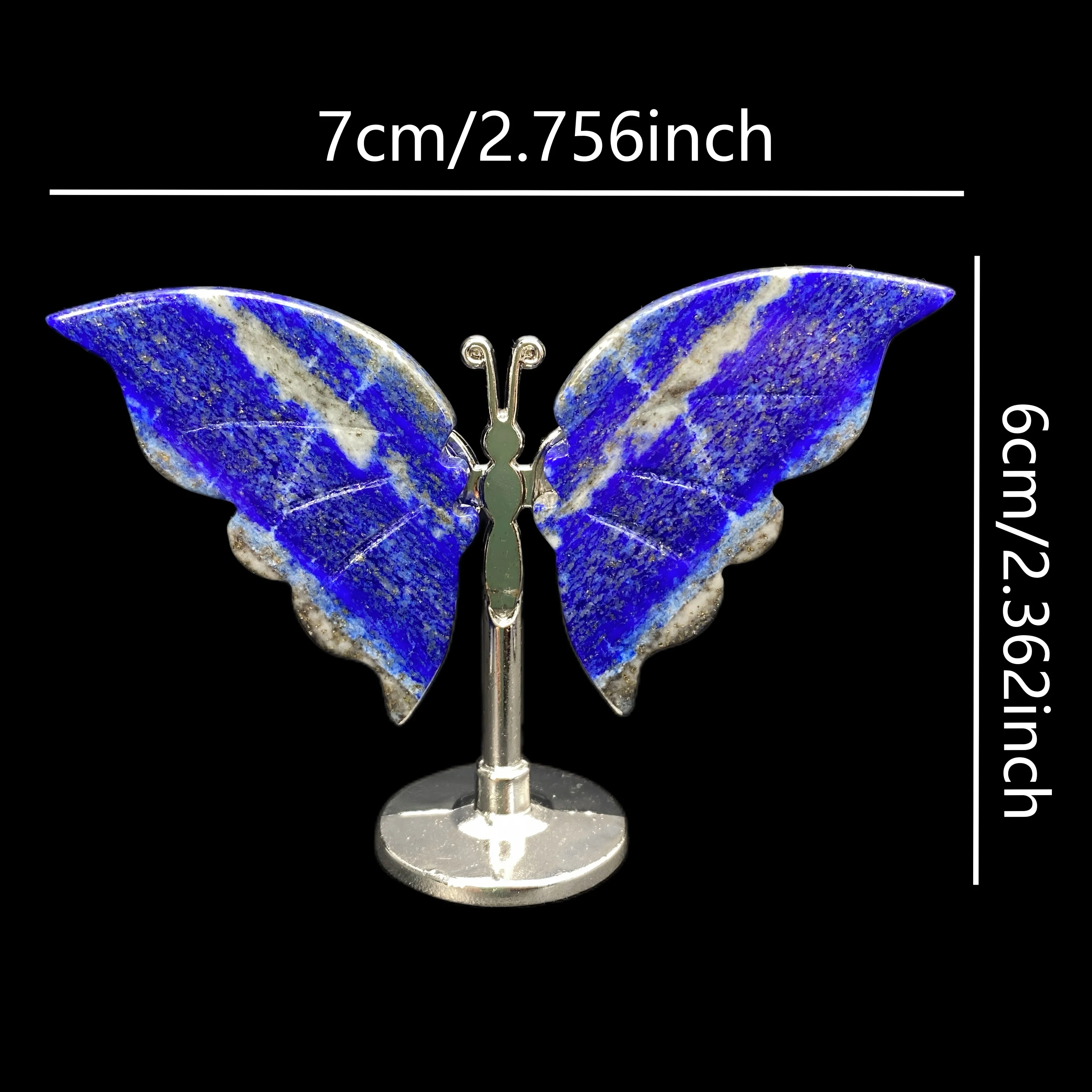 1PC High Quality Natural Multi-material Butterfly,Birthday Gift,Women Gift,Scene Decoration,Crystal Ornaments,Table Decoration. view 6