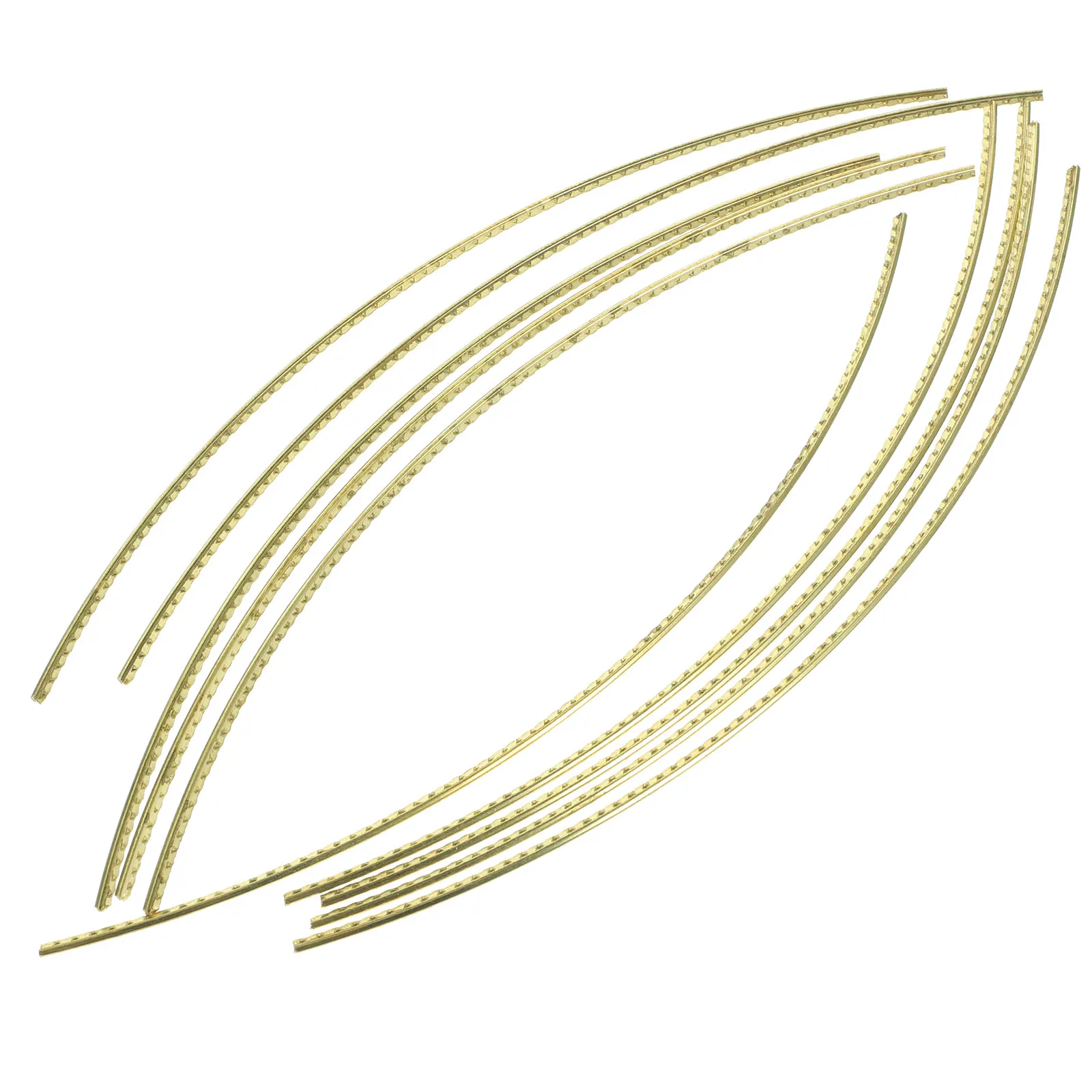 

10Pcs Smooth Edge Brass Guitar Fret Wires Replacement Set for Folk Classical Electric Guitars No Sharp Edges Safe Installation