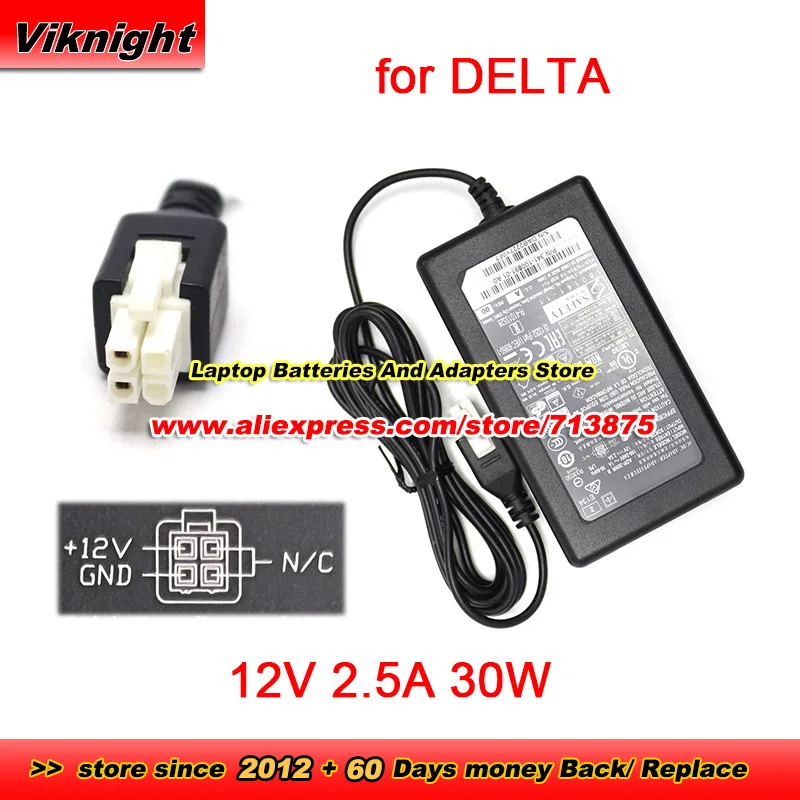 

Genuine ADP-30NR B for Delta AC Adapter P/N 341-100891-01 A0 12V 2.5A 30W For Cisco ISR1100-4G ISR1100X-4G ROUTER Molex 4pins