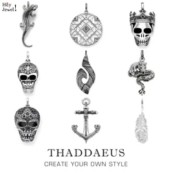 Pendant Hook Maori Africa Ornament Skull Dragon Feather Lizard Anchor Ethnic Jewelry Europe Bijoux Gift For Woman & Men
