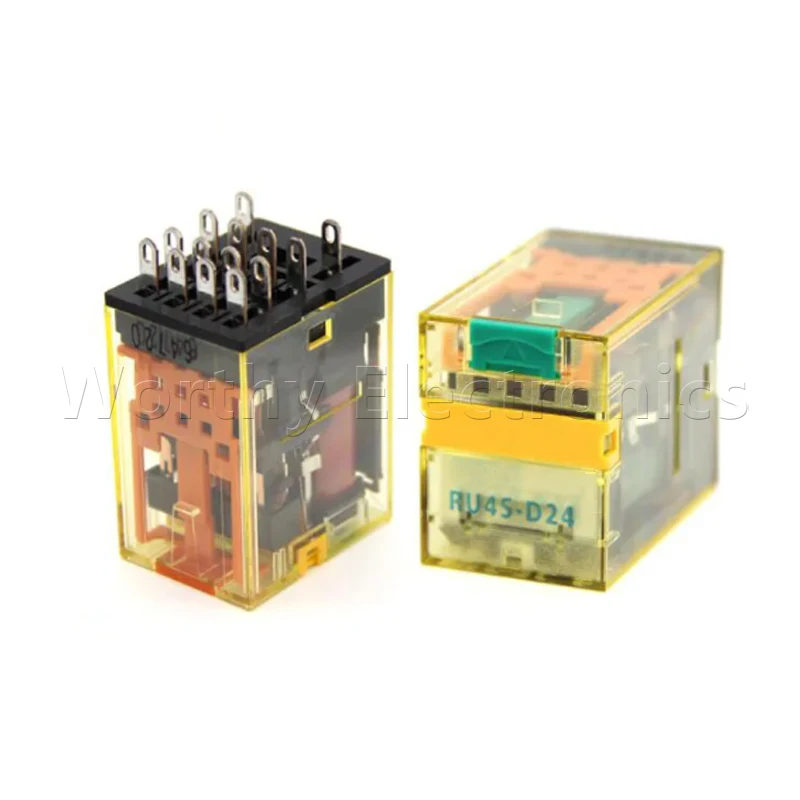 

Free shipping 10pcs/lot relay 24VDC 6A 14PIN RU4S-D24 RU4S-A220