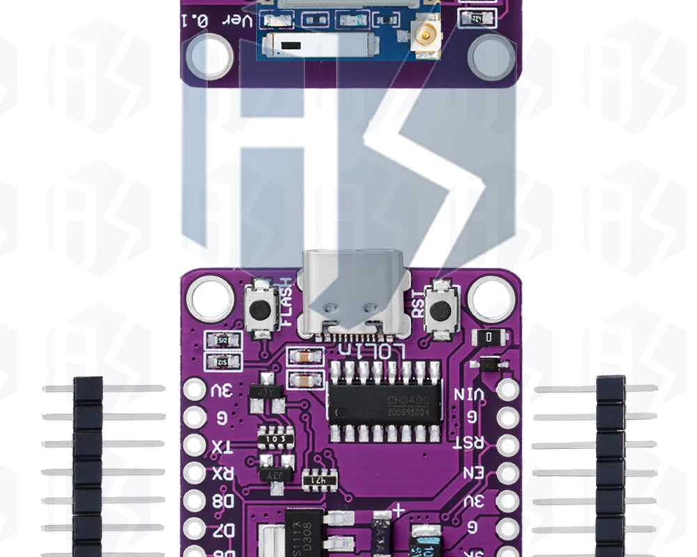 Typ-C USB Nodemcu Lua WiFi V3 ESP8266 Entwicklungsboard Serielles Drahtloses WiFi CH340 ESP-07 ESP-07S Modul für Arduino – Detail 30